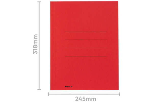 BIELLA Aktensammler Recycolor 17243045U rot 3 Klappen