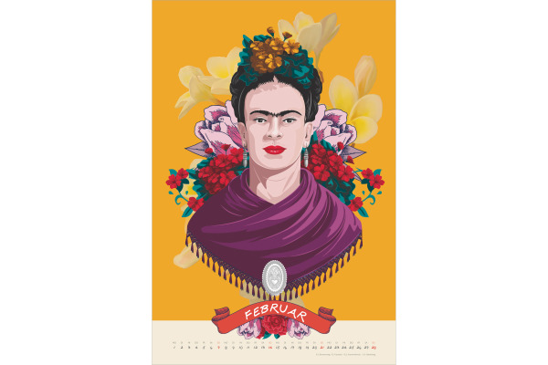 DUMONT Bildkalender 2027 261549 Frida Kahlo 33x49.5cm