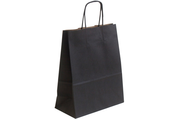 NEUTRAL Tragtaschen Allegra schwarz SDF22-798 Kraft,110g, 22x10x27cm 25 Stk.