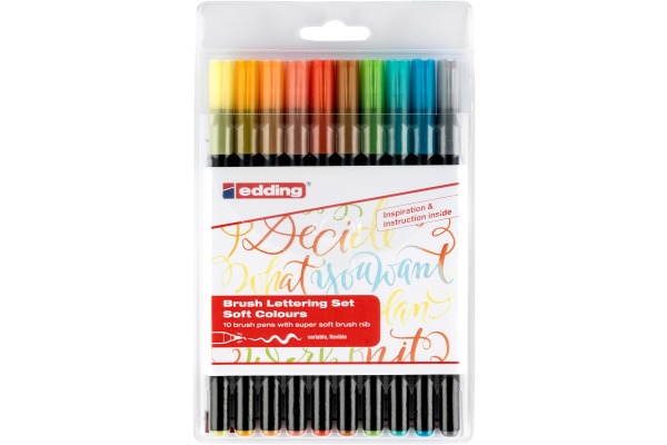 Edding Brushpen 1340 Soft Colours 1340 E10 10 stk.