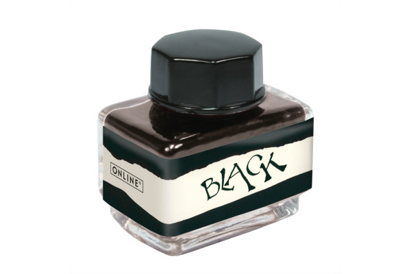 ONLINE Tintenglas 15ml 17116/3 Black