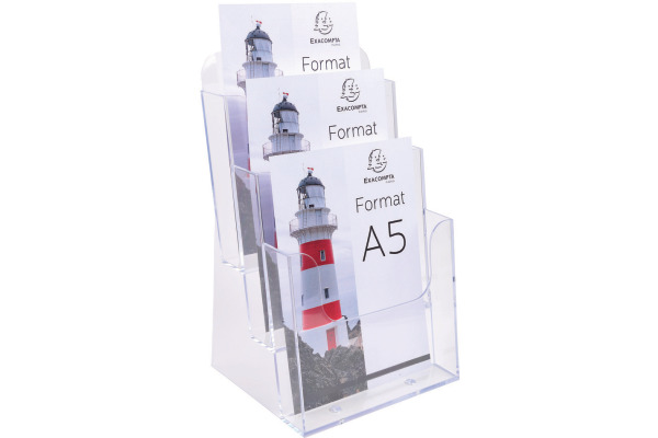 EXACOMPTA Prospekthalter A5 75158D transparent 154x181x280mm