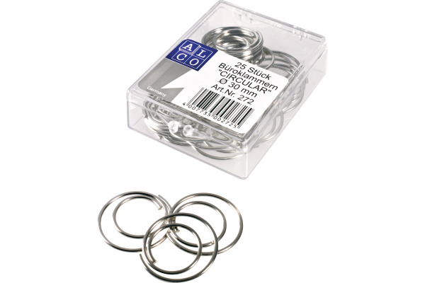 ALCO Büroklammern 20mm 270 Spiralförmig, verzinkt 50 Stk.