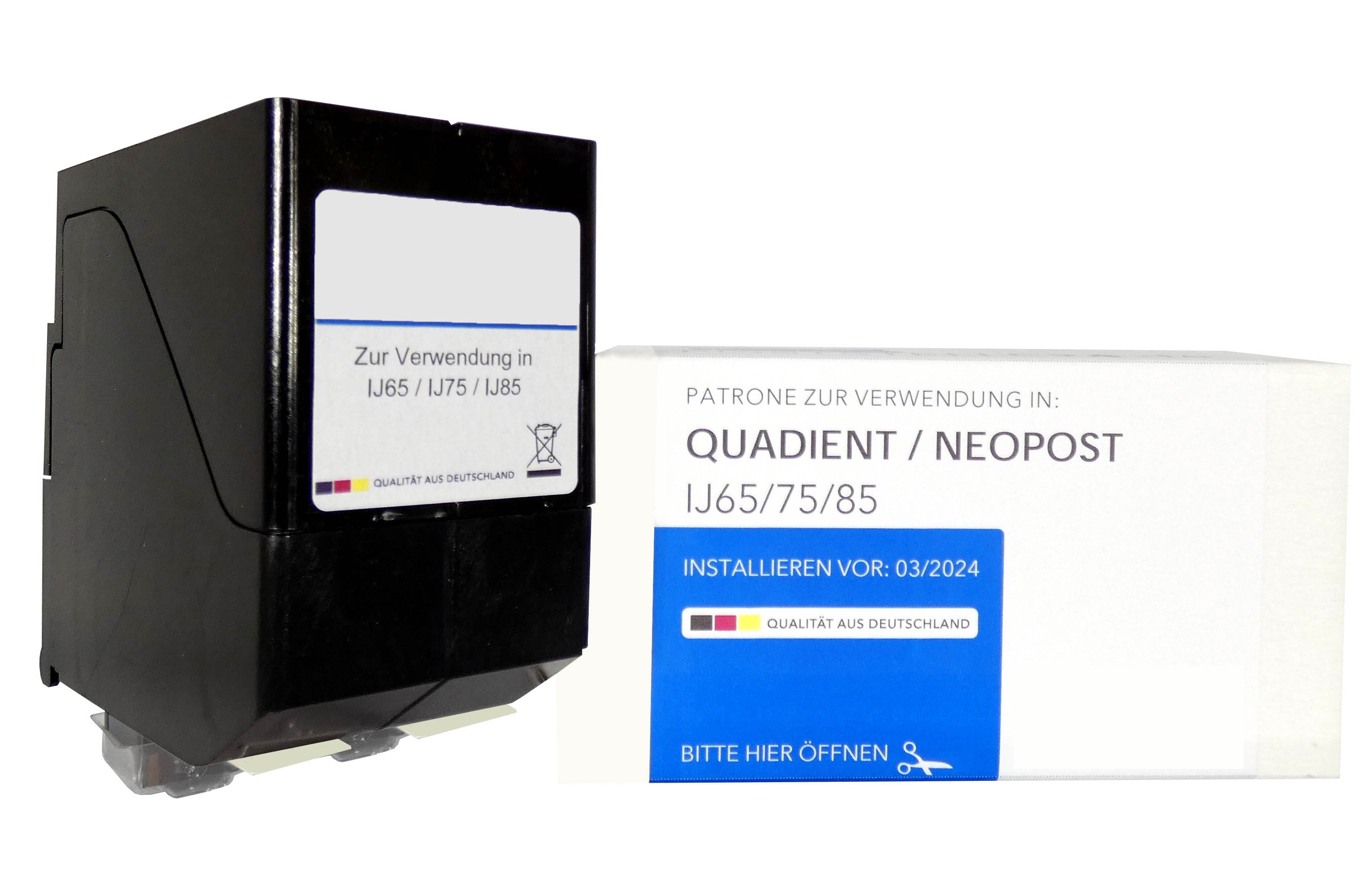 Frankierpatrone komp. zu Neopost IJ65 / IJ75 / IJ85 2 x 45ml, blau