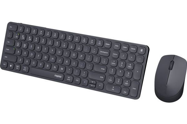 RAPOO 9710M ultraslim deskset 12648 Wireless, Dark Grey