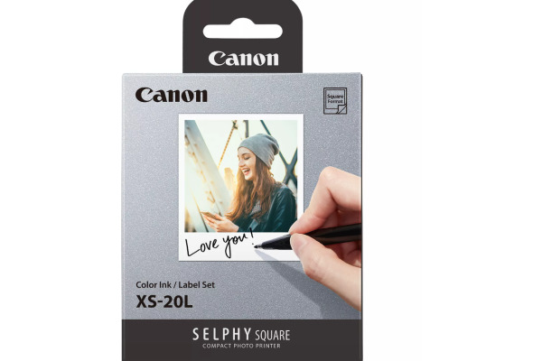 CANON Farbtinte/Kleberset 7,2x8,5cm XS-20L Selphy Square QX10 2x10 Blatt