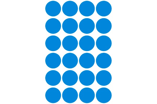 AVERY ZW. Markierungspunkte 18mm 3005 blau 96 Stück