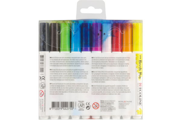 TALENS Ecoline Brush Pen Set 11509813 ass. Bright 10 Stück