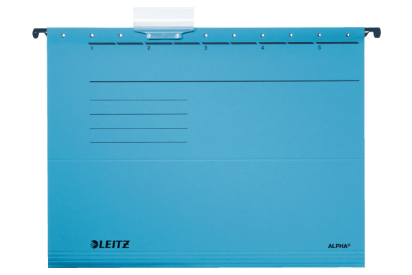 LEITZ Hängemappe Alpha A4 19853035 blau 34.8x26cm 5 Stück