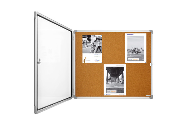 MAGNETOP. Schaukasten SP 870x1085x40mm 1215224 Indoor, Kork 9x A4
