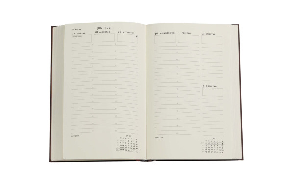 PAPERBLAN Agenda Picaresque Maxi 26/27 DD1732-6 1W/2S 18M DE VER HC 13.5x21cm