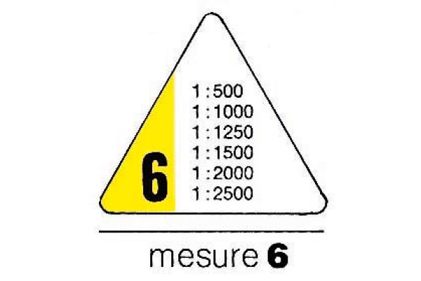 RUMOLD Dreikant-Massstab 150 30cm 150/6/30 Vermessung 6