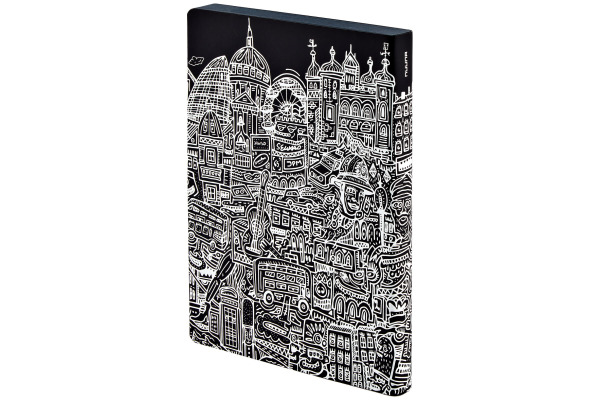 NUUNA Notizbuch GRAPHIC L A5 350052040 LONDON, dots 128 Blatt