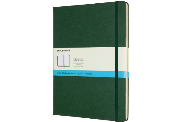 MOLESKINE Notizbuch Classic HC XL 647629131 myrtengrün, dots 192 Blatt