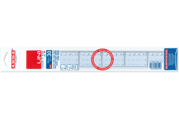 ARDA Massstab UNI 30cm 28930GVSS Vertikalmarkierung