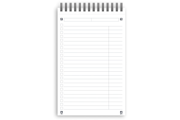 OXFORD Essentials Task Manager 400055727 liniert, 90g 70 Blatt