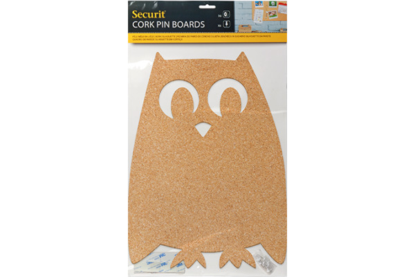 SECURIT Kork/Pin Element OWL inkl. Pin CB-OWL braun 40.7x30x0.5cm