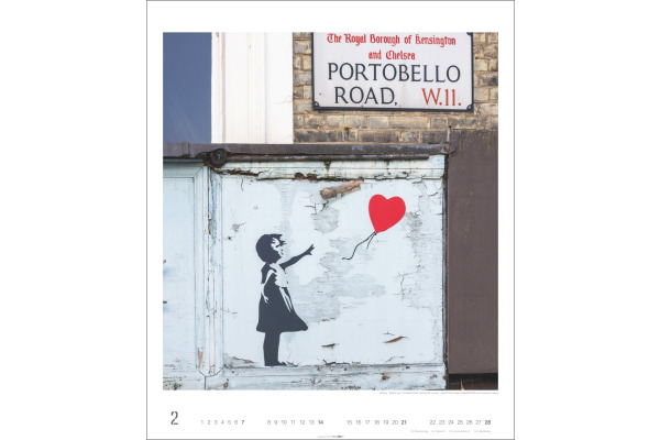 WEINGARTE Bildkalender 2027 331230127 Banksy Edition 46x55cm