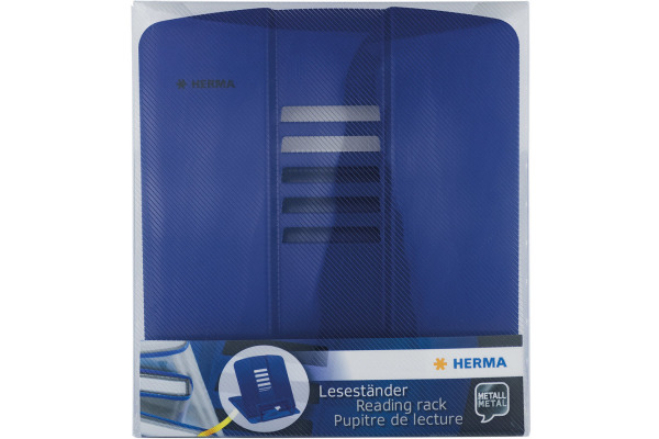 HERMA Leseständer Metall 19962 blau 20x19x16cm