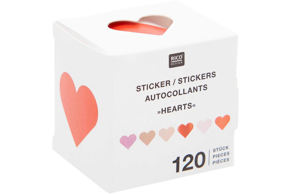 RICO DESI Sticker Herzen 300707 holografhisch 120 Stück