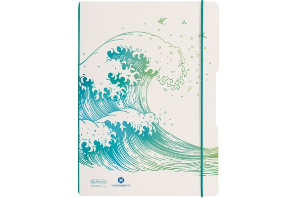 HERLITZ Notizbuch My Book A4 50033645 A4 gREENline Welle 80Bl.kar.
