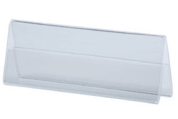 DEFLECTO Tischnamenschilder 48601 transparent A4