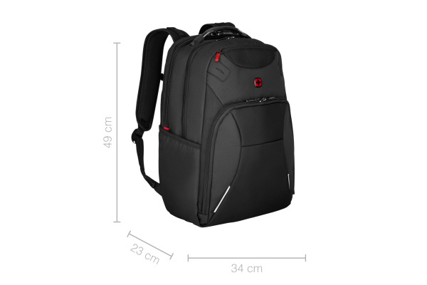 WENGER Laptop Backpack Cosmic Black 653187 17 inch with Tablet Pocket