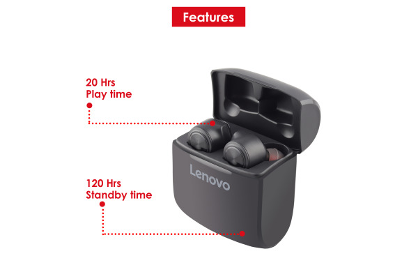 LENOVO Earbuds HT20 black HT20-BK