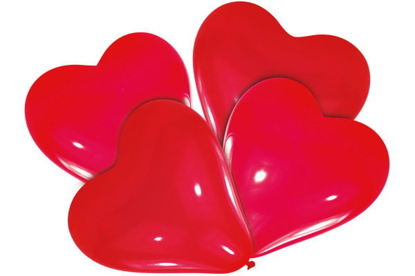 NEUTRAL Herzluftballons 6439 4 Stück