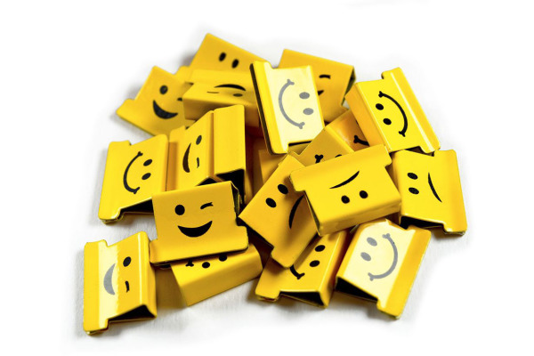 RAPESCO Clip Dispenser Emoji 1370 gelb