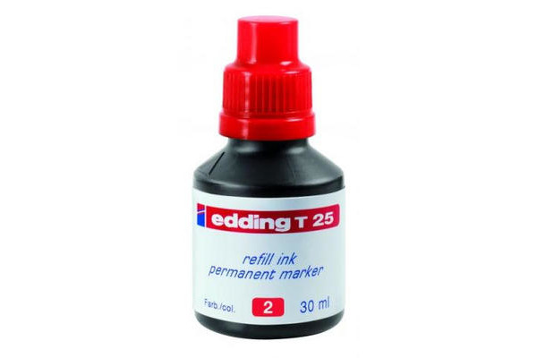 EDDING Nachfülltuschen T25 T-25-2 rot 30ml