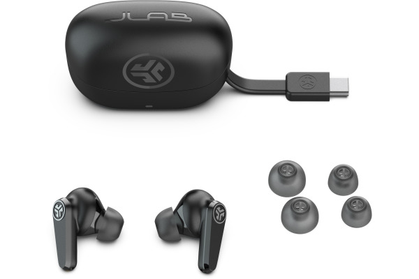 JLAB Go Pods ANC Earbuds IEUEBGOPO True Wireless, Black