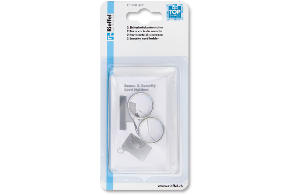 RIEFFEL Batch-Kartenanhänger A15857 transparent 2 Stück