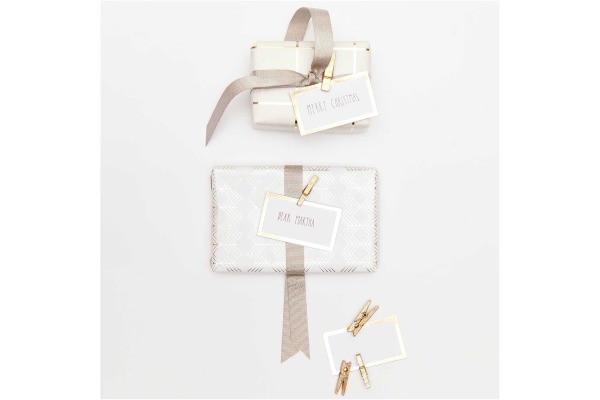 RICO DESI Deko-Clips Glitter 3cm 7040.30.8 gold 24 Stück