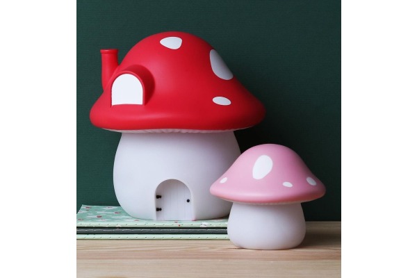 ALLC Nachtlicht mit Sticker NLMUMC24 Mushroom rot 17x19x17cm