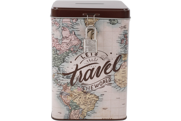 I-TOTAL Sparkasse mit Schloss XL2016 Travel 15.3x10.6x10.6cm