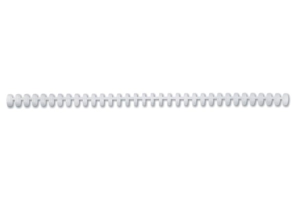GBC Binderücken 16m A4 387340E weiss, 34 Ringe 50 Stück