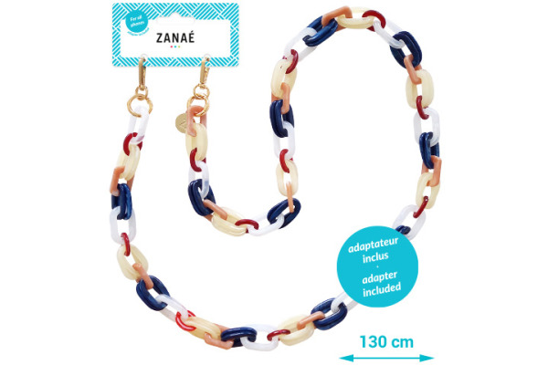 ZANAÉ Phone Necklace Larimar 18328 Karma colored