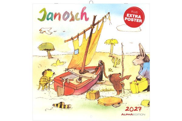 ALPHA EDI Bildkalender 2027 161491 Janosch ML 30x30cm