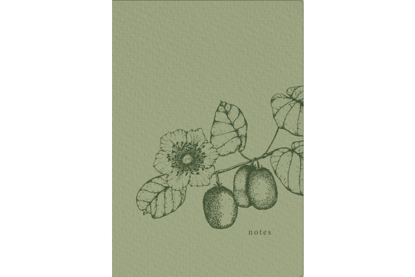 NATURVERL Notizbuch Crushpaper A5 11007N Kiwi Mono, dots 80 Blatt