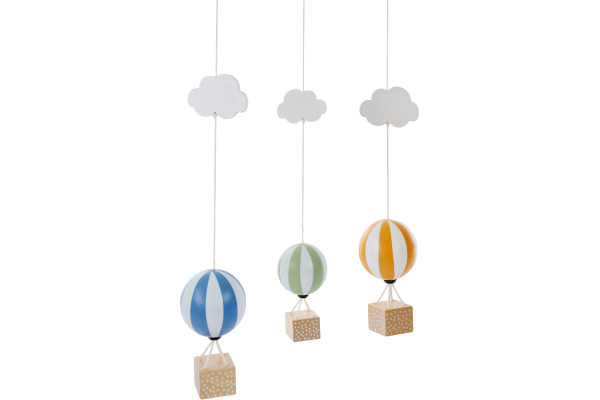JABADABAD Mobile Heissluftballon 34x37cm T339 blau