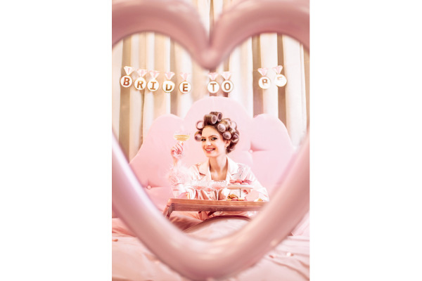 PARTYDECO Girlande 2.5cm GRL102 Bride to be