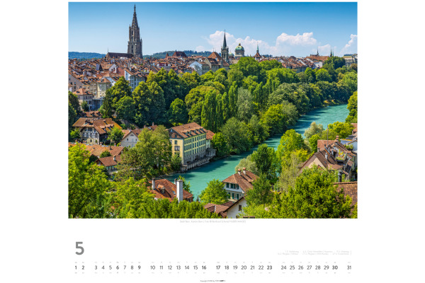 WEINGARTE Bildkalender 2027 331222427 Die Schweiz DE 48x46cm