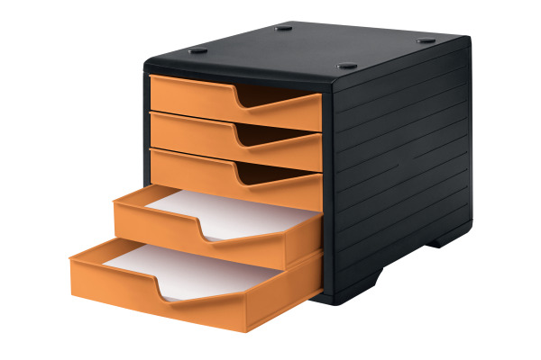 STYRO Styroswingbox 275-8430 schwarz/apricot 5 Schubladen