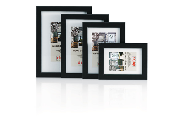 DUFCO Holz-Bilderrahmen 21x29.7cm 1610.8010 Toronto schwarz