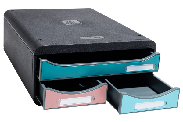 EXACOMPTA Schubladenbox Skandi A4+ 311606D mutlicolor 3 Schubladen
