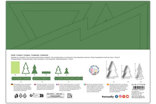 URSUS Bastelset O-Tannenbaum 21770000 grün