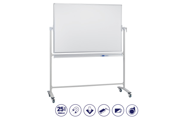FRANKEN Stativdrehtafel 200x100cm ST203 grau emailliert