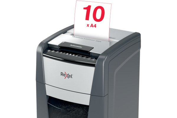 REXEL Aktenvernichter Optimum AF+ 2020300XC 300X, P-4, 60lt