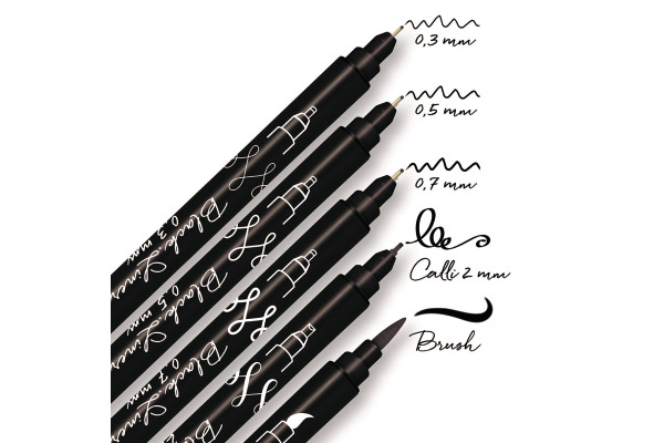 ONLINE Black Lettering Set 19114 5 Stück